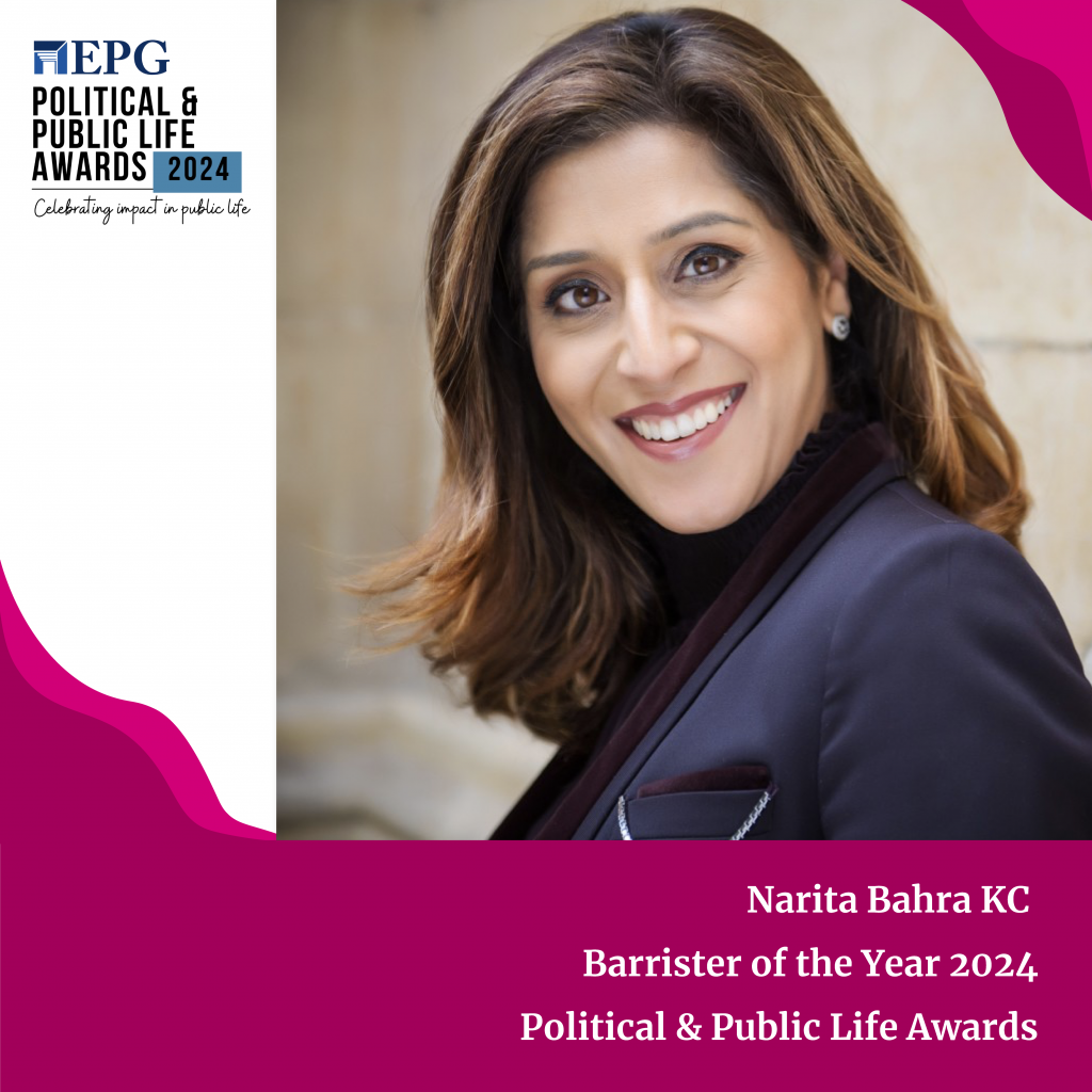 Narita Bahra KC Awarded Barrister Of The Year